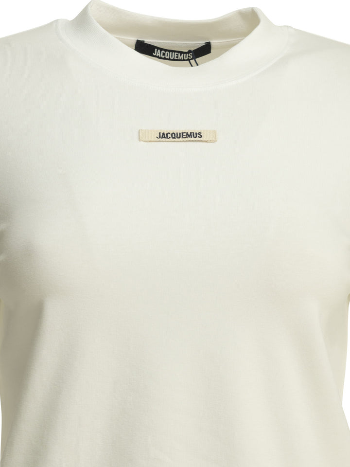 Jacquemus Gros Grain T-shirts - Bianco | 590c1e0299c51bb3c98319a585b98d859c3d9aaa