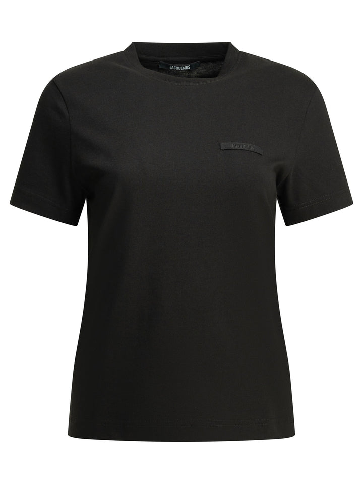 Jacquemus Gros Grain T-shirts - Nero | fe174a84a1ff896ea2048e22586ac27c3a393c5c