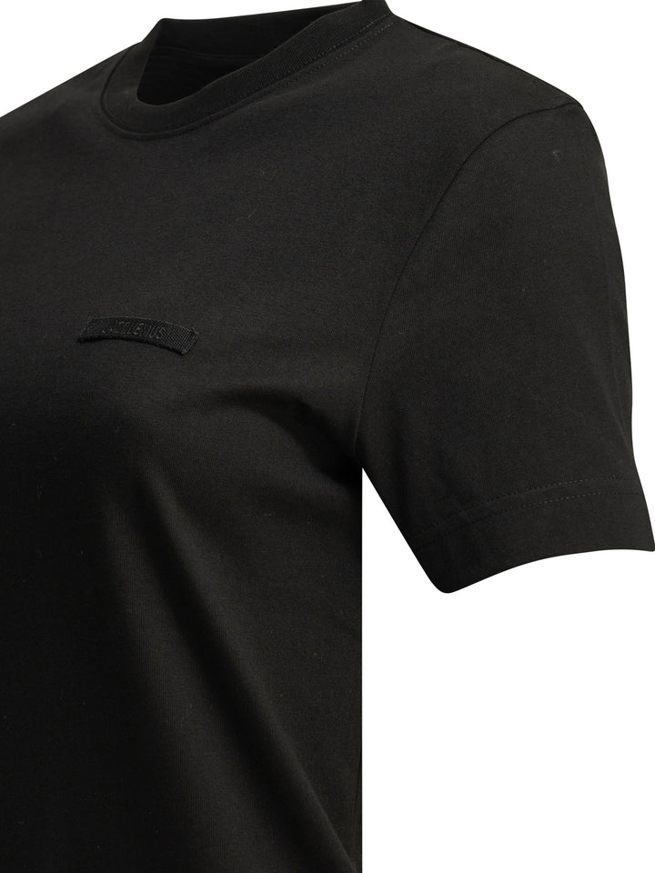 Jacquemus Gros Grain T-shirts - Nero | e3ef19847276182d41649927e0f21d71c57c0443