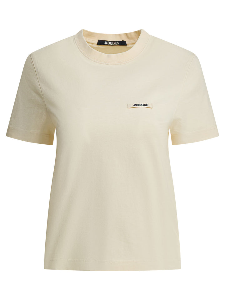 Jacquemus Gros Grain T-shirts - Beige | 59e276f6aa5da401747ef693f17b885d41b6ec0c