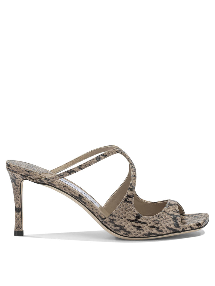 Jimmy Choo Anise 75mm Sandali - Beige | 831437b2f5f3e1c3a82037e7ab17fefa299cfd72