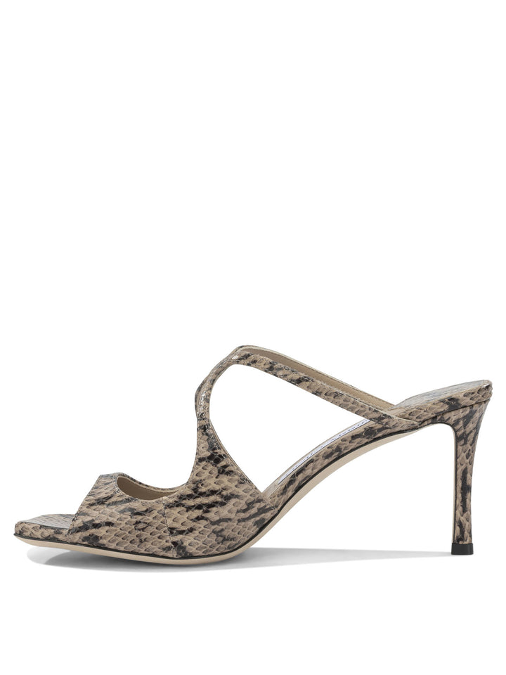 Jimmy Choo Anise 75mm Sandali - Beige | 67603e9c418dd96d94d5f2c83b88219271954018