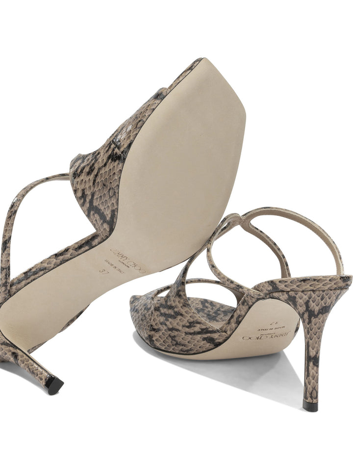 Jimmy Choo Anise 75mm Sandali - Beige | 9178e1d2adf7cae6f7c39ae10de0707978c9b5d7