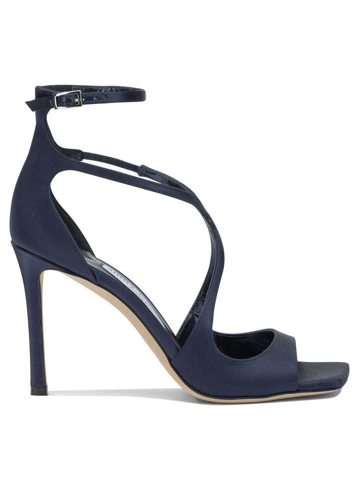 Jimmy Choo Azia 95mm Sandali - Blu | 2dfecbd8a55416a7abb77fd6641809a42158f25b