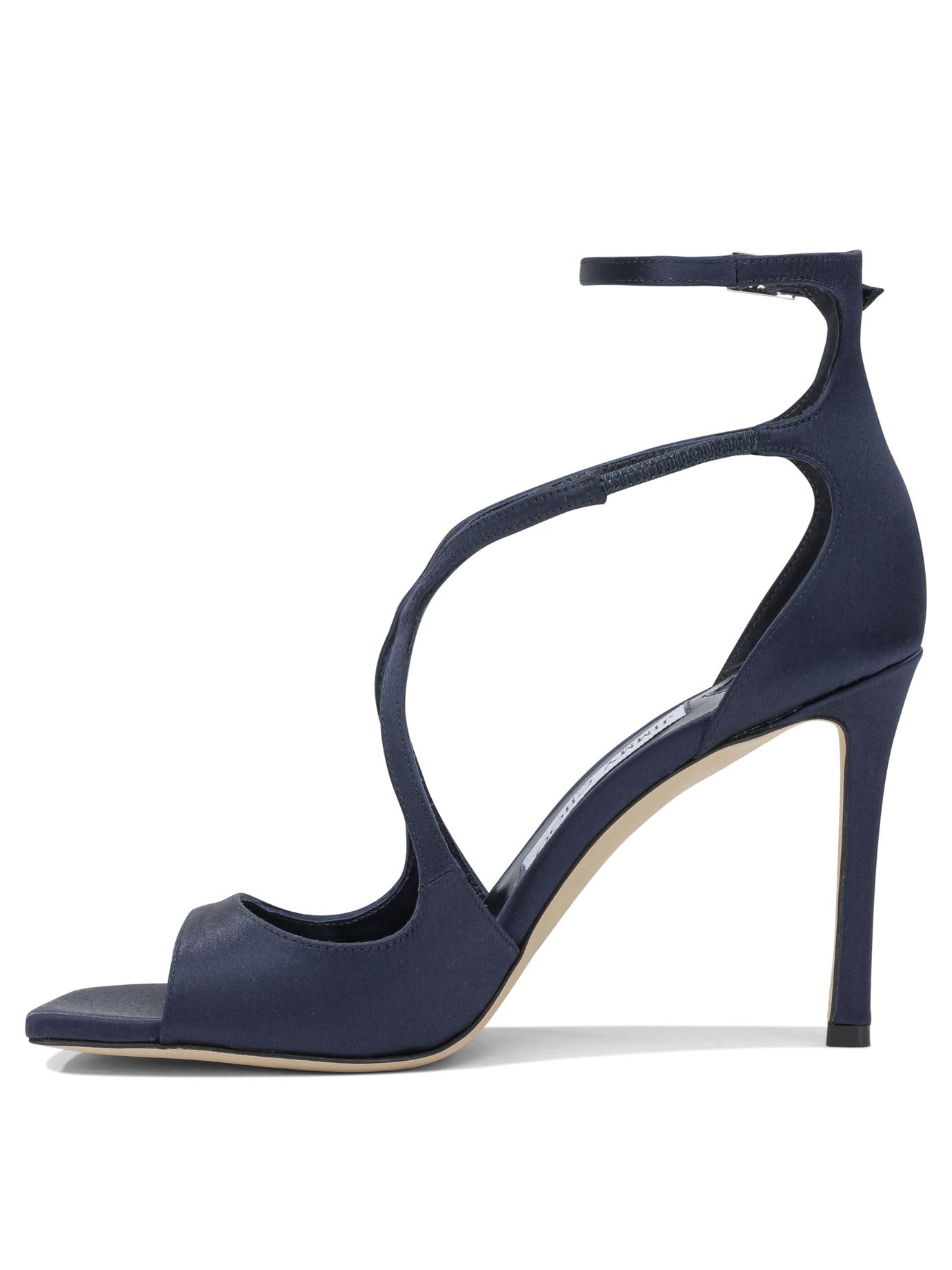 Jimmy Choo Azia 95mm Sandali - Blu | fc9e569ca3a129a0288fb1e4cbe945712eaddf21