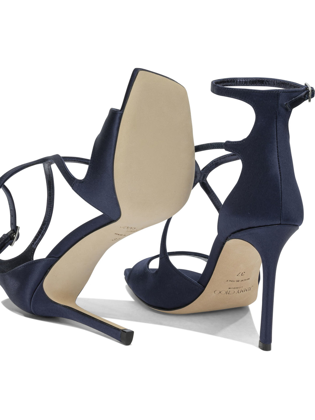 Jimmy Choo Azia 95mm Sandali - Blu | d001478b736580d09faa1b81a8ad174bbdeb082b