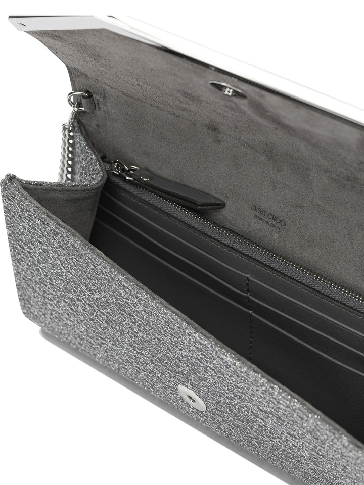 Jimmy Choo Emmie Clutches - Silver | e3e74d7efed68734343d33726b8e9c396c38e6c5