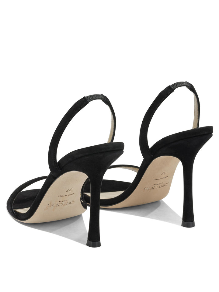 Jimmy Choo Jenn 100mm Sandali - Nero | 461082a9506d177b5659576a9af8819e81cd91fb