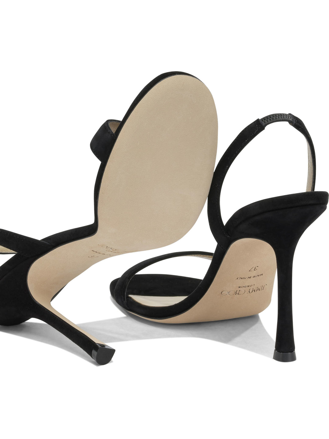 Jimmy Choo Jenn 100mm Sandali - Nero | d9ad0d2885ce6548e7ac62a639caef133404d1c8