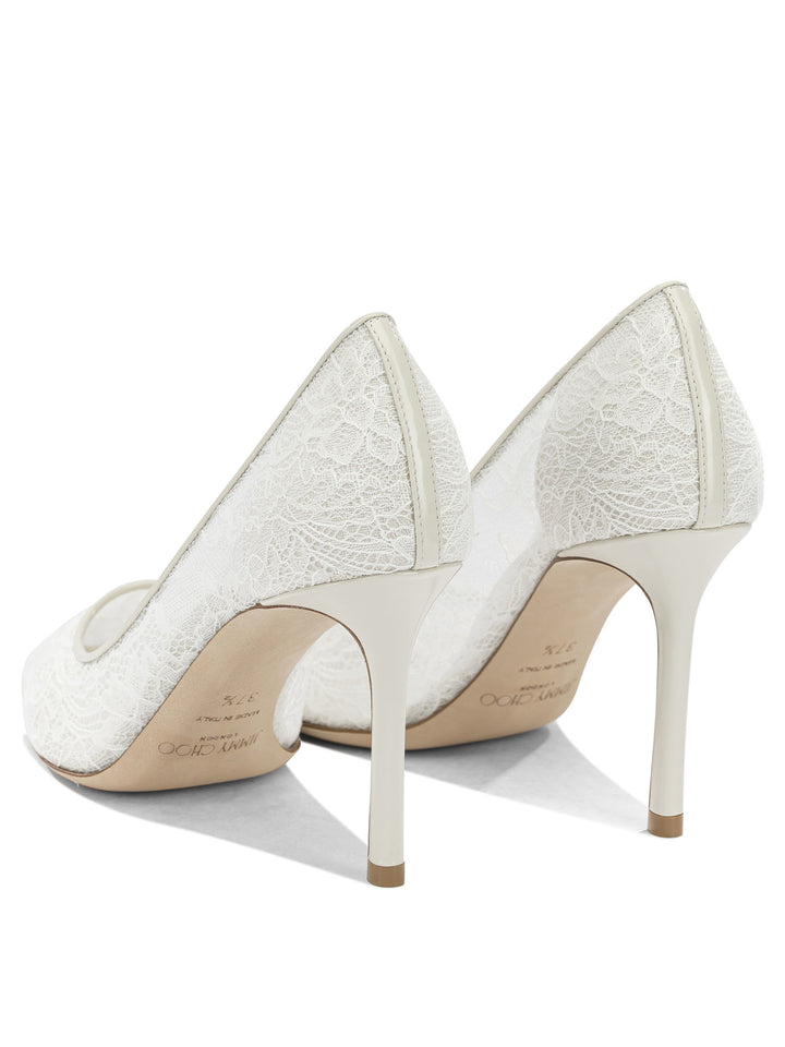 Jimmy Choo Romy 85mm Heeled shoes - Bianco | 603c74baa9543d0f2475c12cffdf354f6fd1bcde