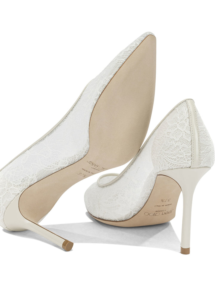Jimmy Choo Romy 85mm Heeled shoes - Bianco | ccc62cb5b5bbc3be49c6188a0993ef0531d0be95