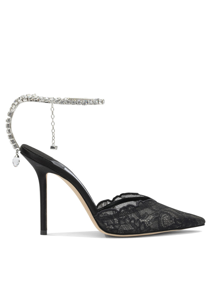 Jimmy Choo Saeda 100mm Heeled shoes - Nero | 28879679155bf666ac0dfea248c93f0bb3e63157