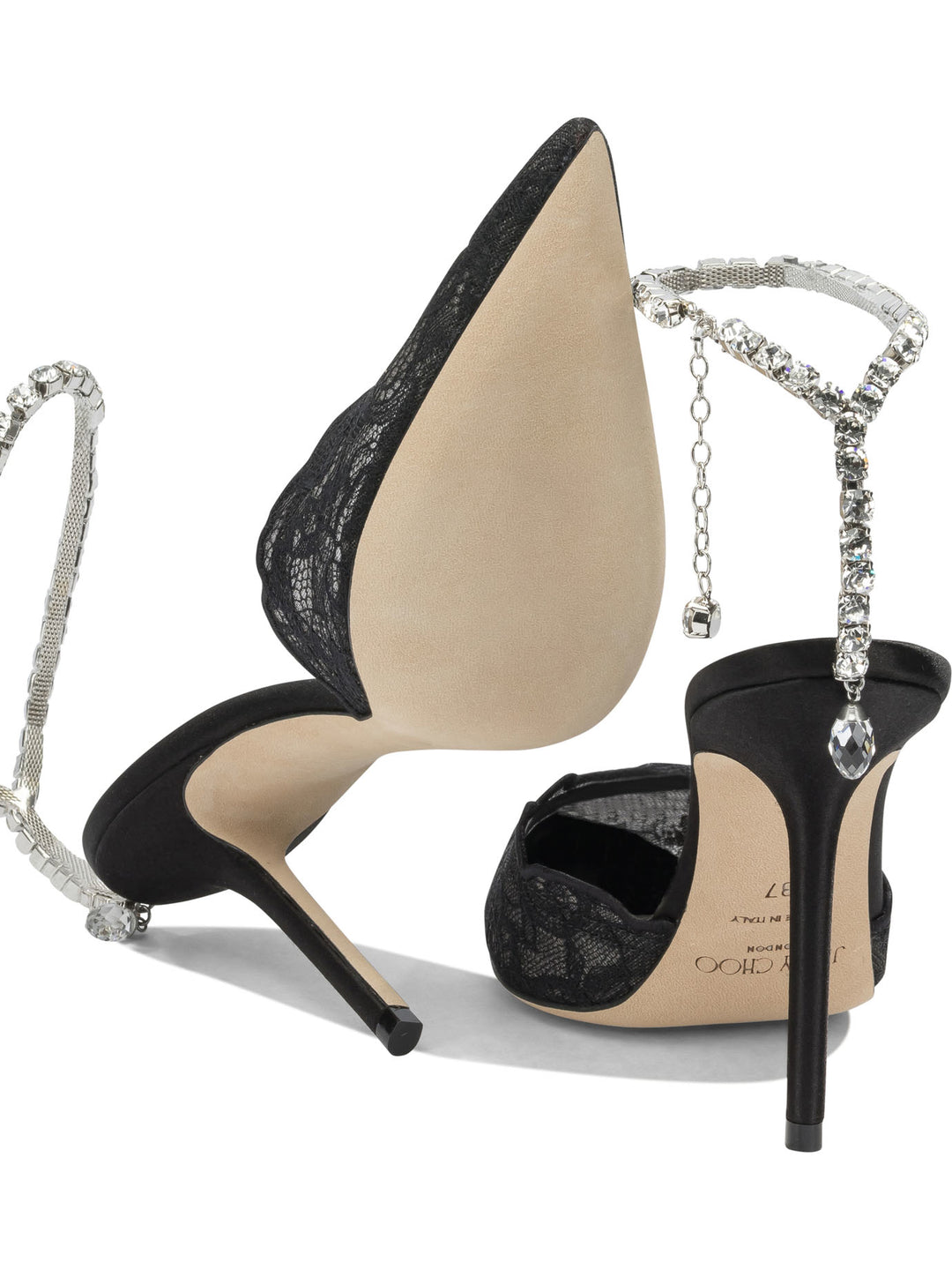 Jimmy Choo Saeda 100mm Heeled shoes - Nero | 08a0e680a0580c9904e18383c816b991be8f9517