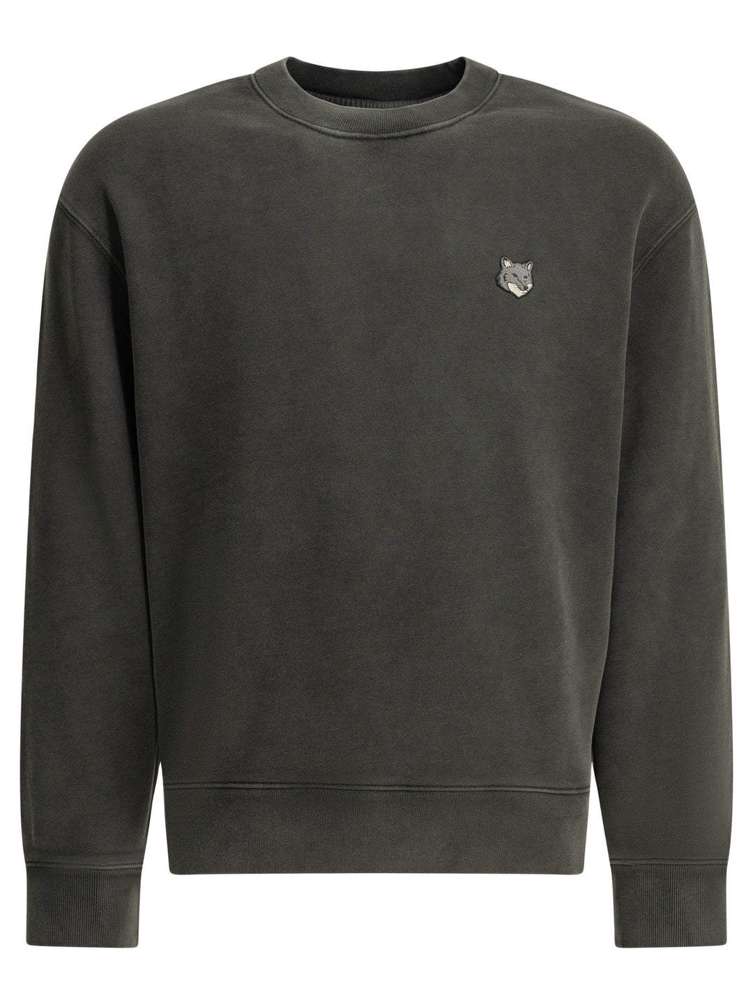 Maison Kitsuné Fox Head Faded Sweatshirts - Nero | 748121ee6284ac1cf02c125a2505ba632771896f