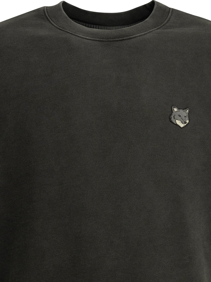 Maison Kitsuné Fox Head Faded Sweatshirts - Nero | 774002b9fff49883547c64e165d7db4c38fcb946