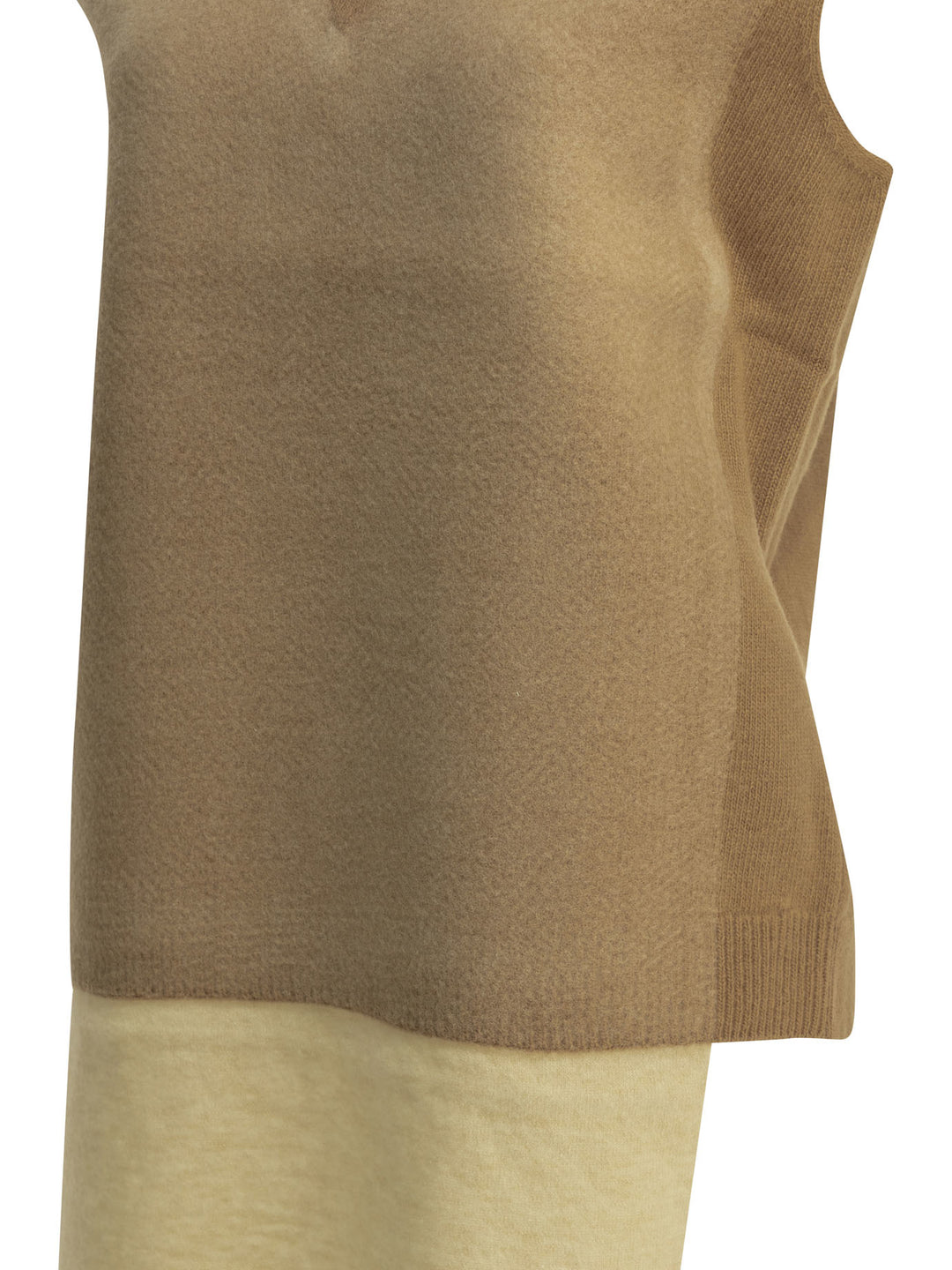Maison Margiela Virgin Wool Vest Knitwear - Beige | 00c43d5336eaa1492614222a4ef5d9035ad168f6