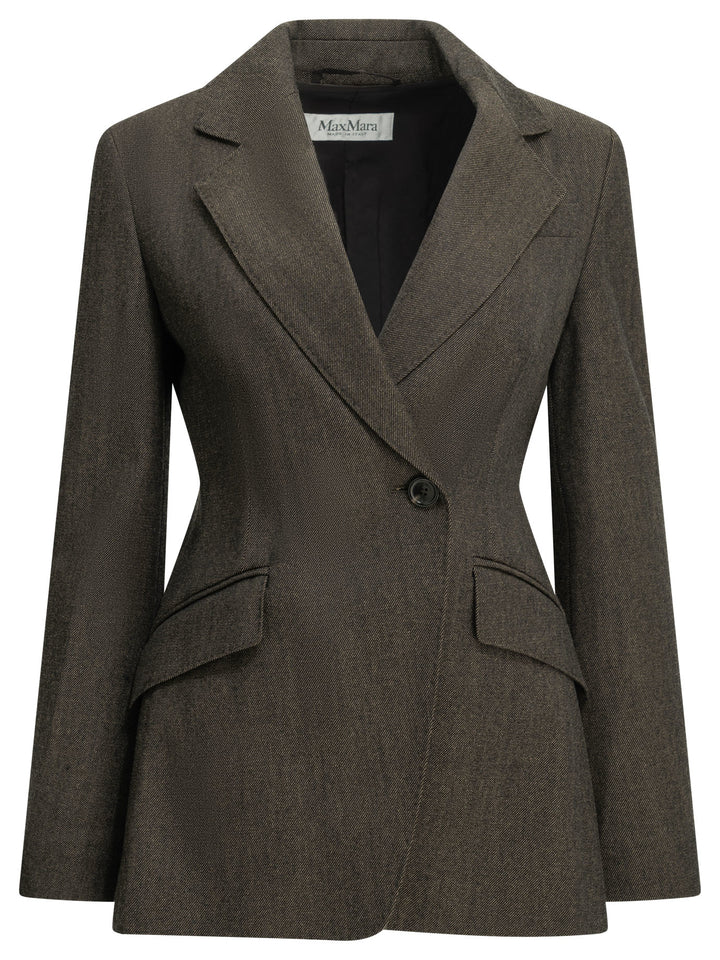 Max Mara Wool Blazer Jackets and Coats - Nero | 3327e44093ad54649a6b4f4f9d7d412ac2c6487c