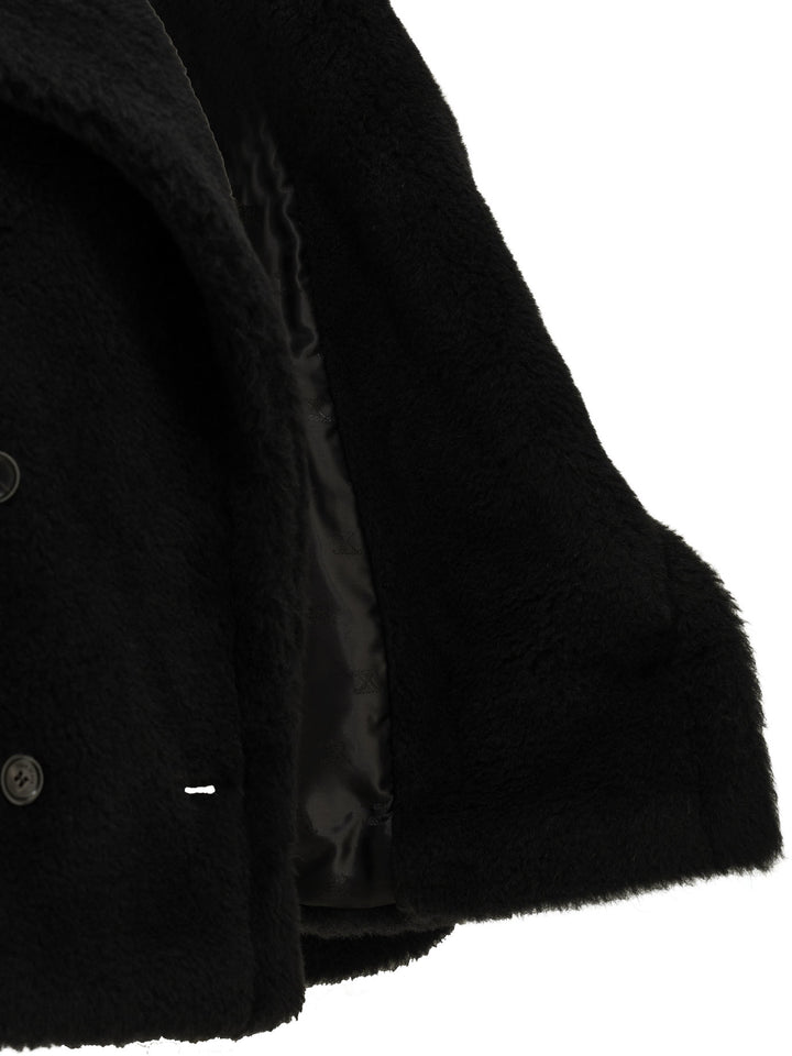 Max Mara Short Alpaca Coat Jackets and Coats - Nero | d2ebe8e8629b2b6a1781f1e4bc6a3fd6b227fcec