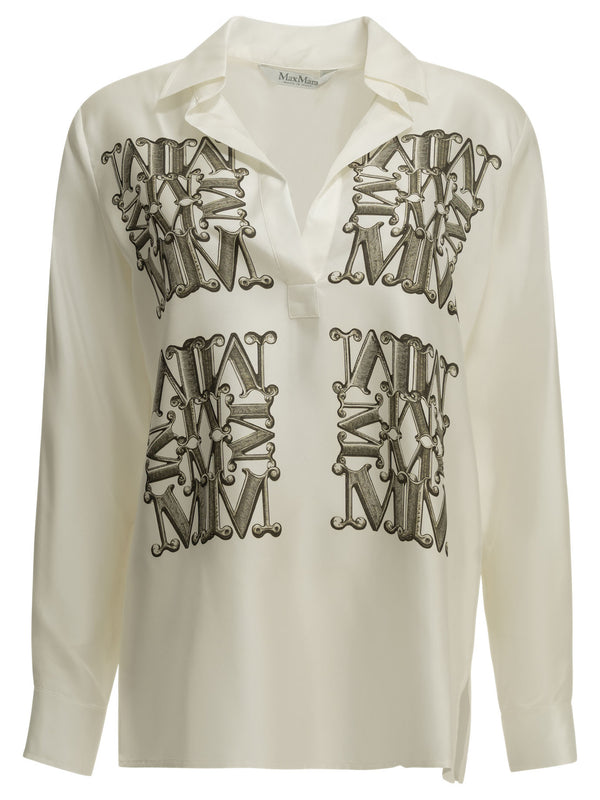 Casual Silk Shirt Shirts Bianco