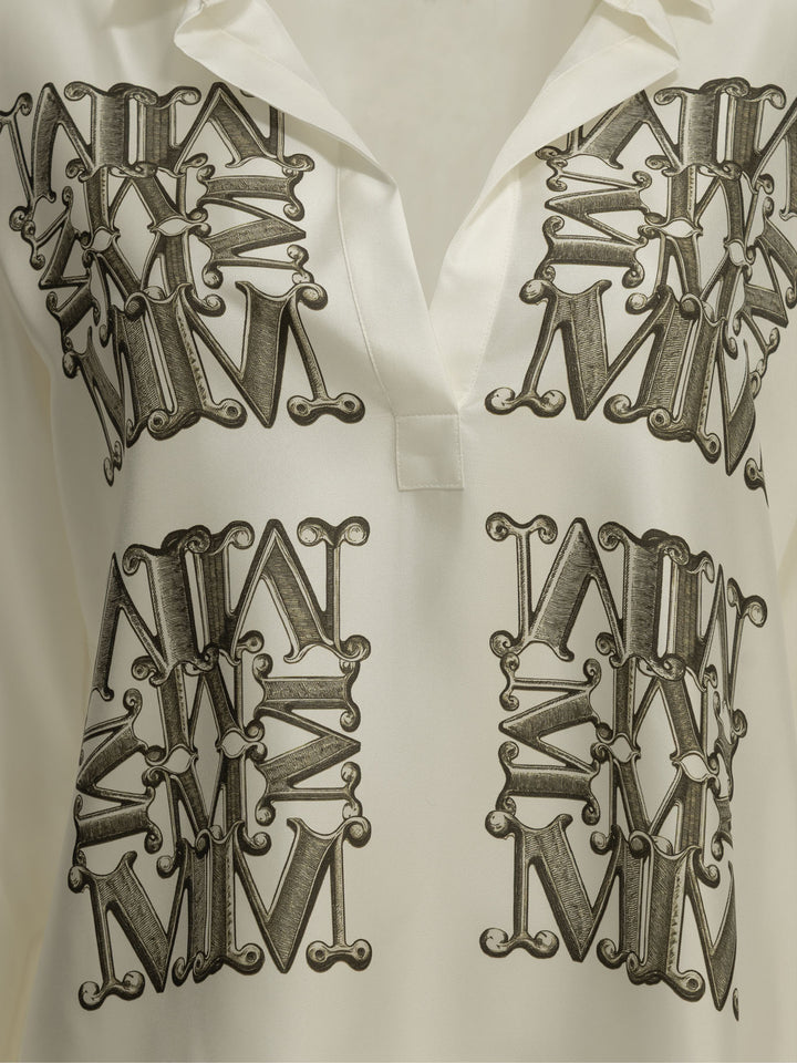 Max Mara Casual Silk Shirt Shirts - Bianco | 761dd1405b5e68a44c689ed65e2d9ab0644c7058