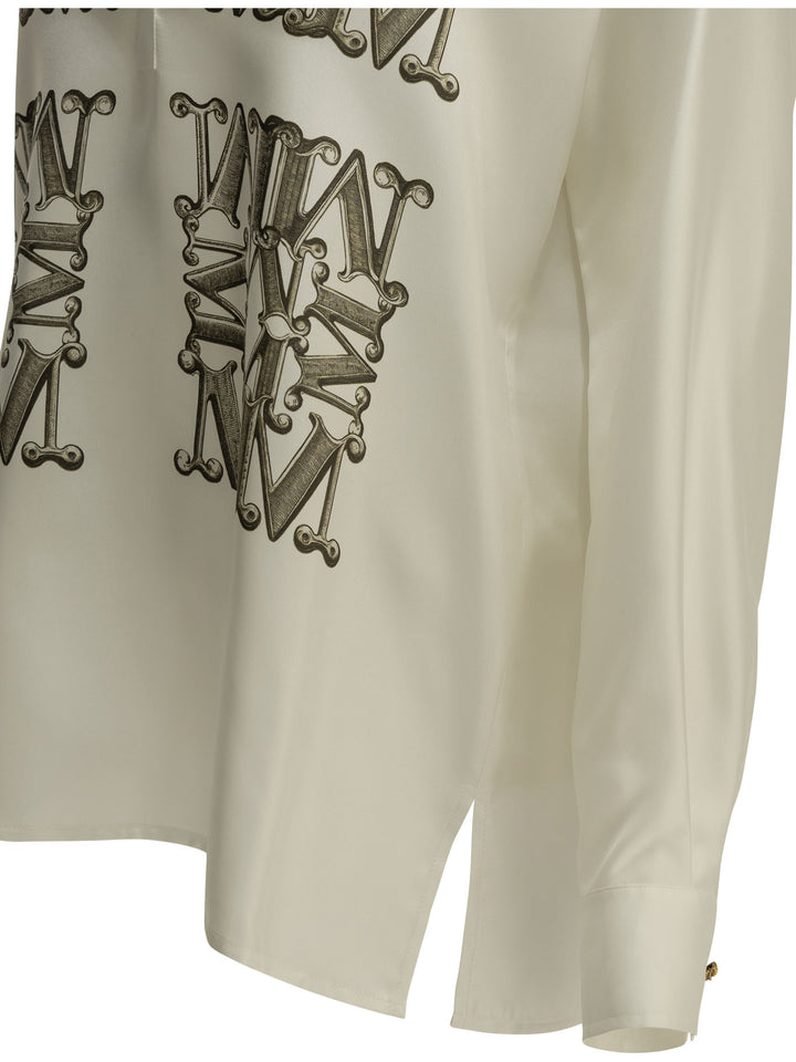 Max Mara Casual Silk Shirt Shirts - Bianco | e1a7ec8f494a772a76ce950e65597503f2450842