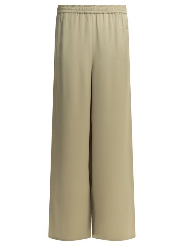 Casual Silk Pants Trousers Grey