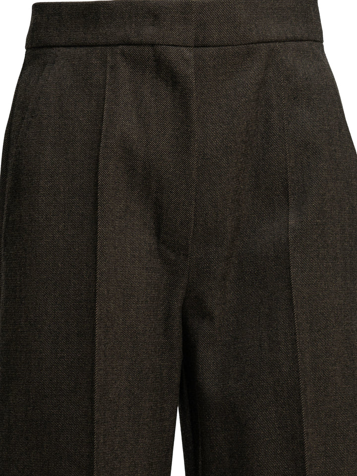 Max Mara Tailored Wool Pants Trousers - Marrone | 556a0a17767c95da0e78288f6816eb0fb9e5a119
