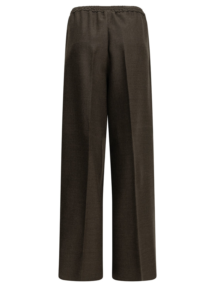 Max Mara Casual Wool Pants Trousers - Marrone | 56c3d4ab3142861a65a6db0feadbd86d9f5a10c8