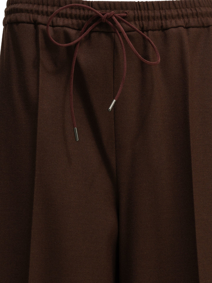 Max Mara Casual Wool Pants Trousers - Bordeaux | d3736eed61ed92e10abb644046207129ee7002f9