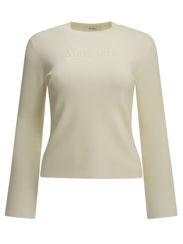 Round-Neck T-Shirt Made Of Virgin Wool T-Shirts Bianco
