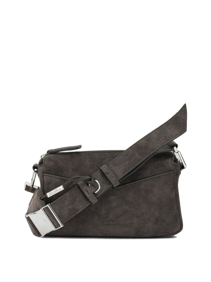 Max Mara Small Suede Handbag Handbags - Marrone | 1a876c38e98a7fc4bd0e0ac05005e9ff6ea1cb7d