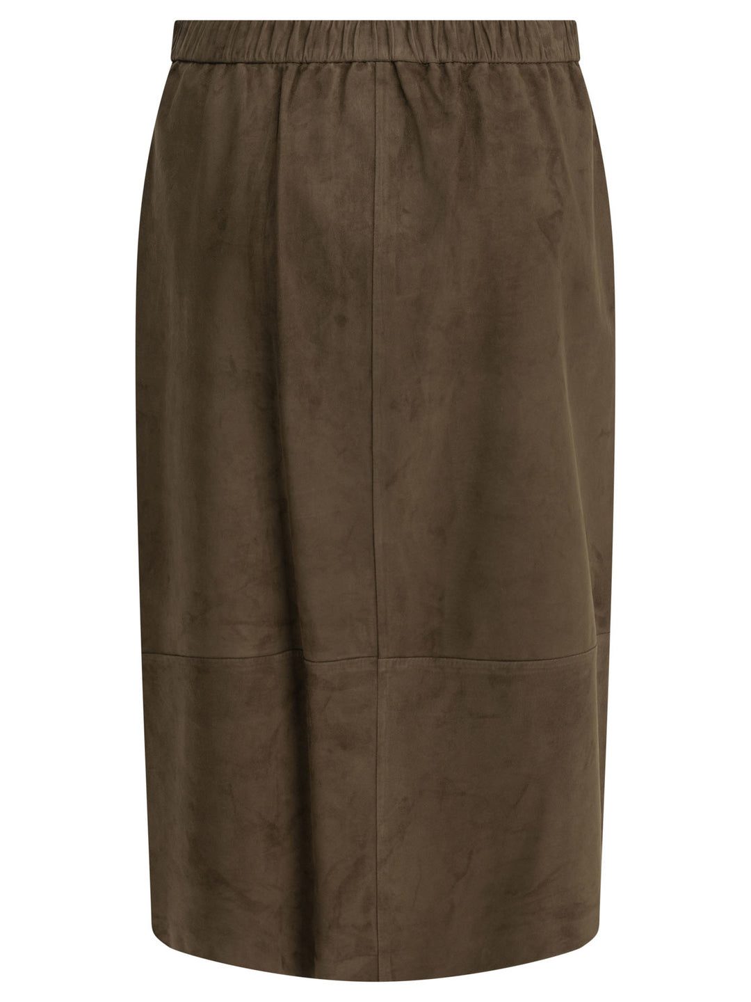 Max Mara S Suede Leather Midi Skirt Gonne - Marrone | 80aeb544aa976e59b1c01624139579bedbba5053
