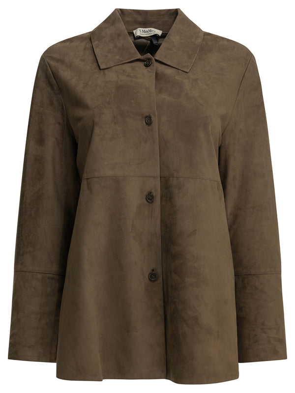 Suede Jacket Jackets And Coats Marrone
