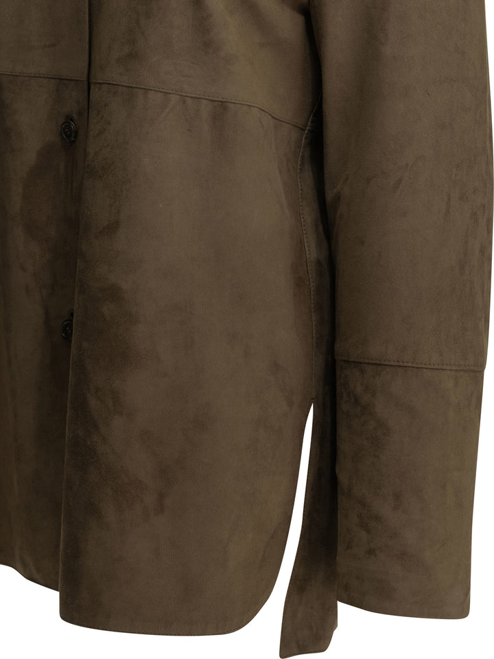 Max Mara S Suede Jacket Jackets and Coats - Marrone | 69a8bbc69599d11ee9f42b1bee3554f84a27f89b