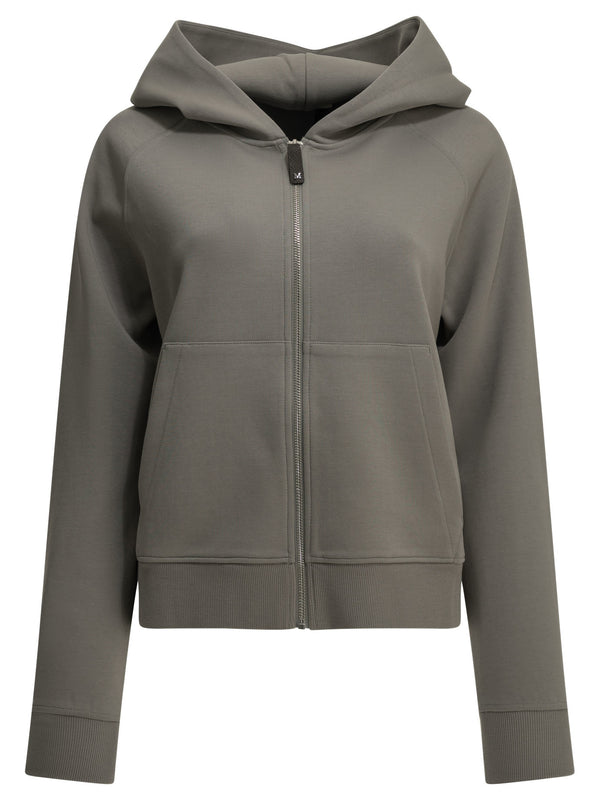 Hooded Sweatshirt Made Of Cotton Jersey Sweatshirts Grey