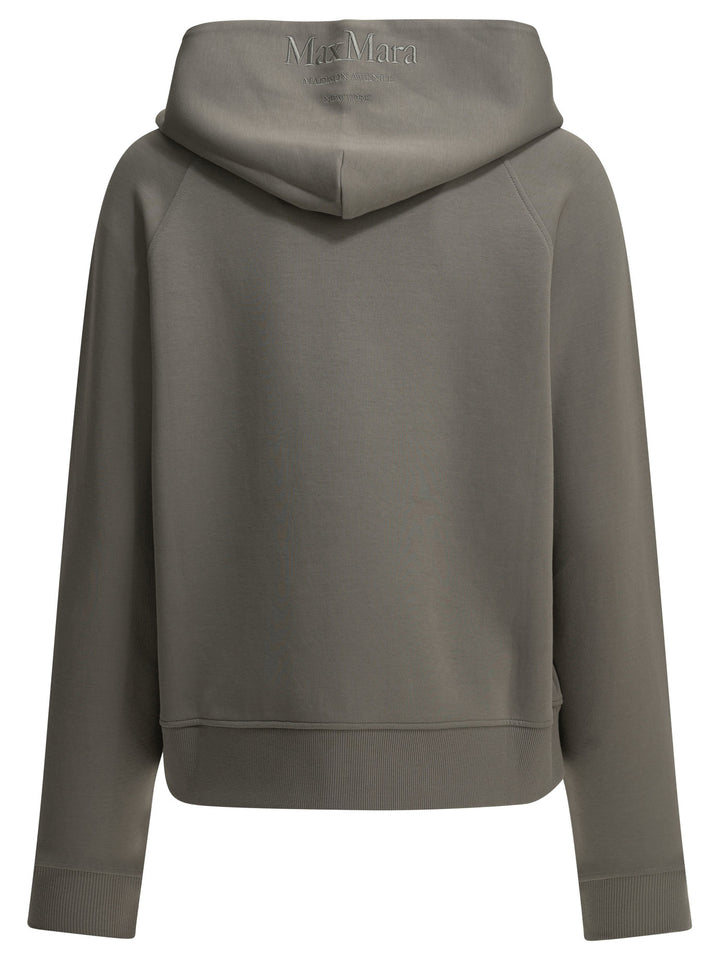 Max Mara S Hooded Sweatshirt Made Of Cotton Jersey Sweatshirts - Grey | d0d61fa126df9019dd197a76384308a7e29eac39
