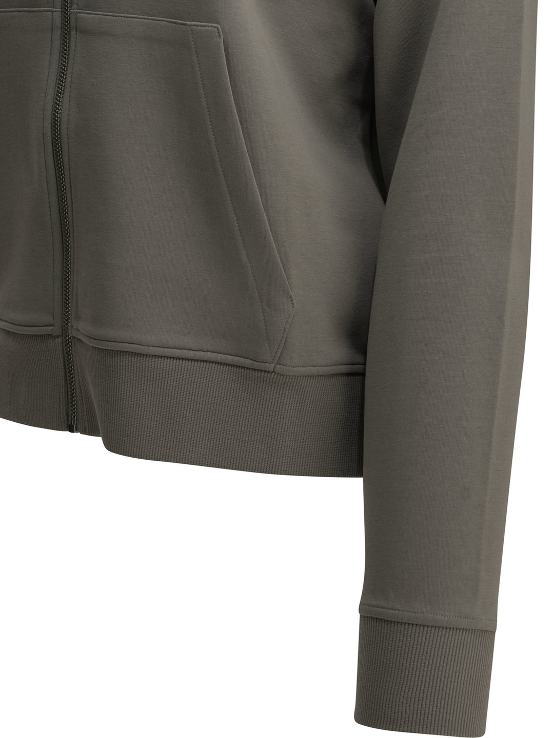 Max Mara S Hooded Sweatshirt Made Of Cotton Jersey Sweatshirts - Grey | 04b5ef9e06792bbc96144f03acd26aadcf2487f2