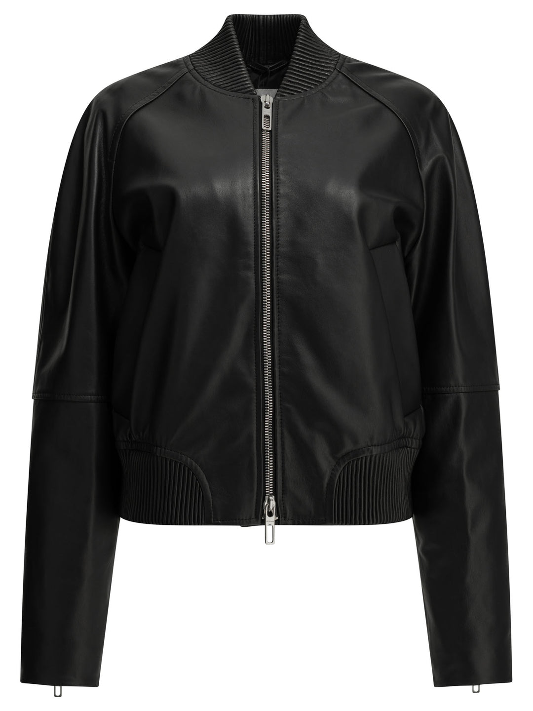 Max Mara Sportmax Nappa Leather Jacket Jackets and Coats - Nero | 5c24a715750ce8c8ea5dd7cd5f13ef1220395c81