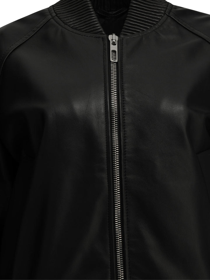Max Mara Sportmax Nappa Leather Jacket Jackets and Coats - Nero | 2b1ad7c3510cac472f847c2671814af538f01155