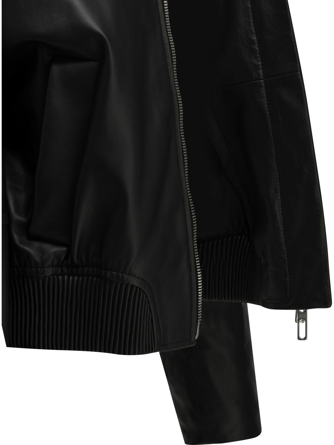 Max Mara Sportmax Nappa Leather Jacket Jackets and Coats - Nero | 12c4777128be46197d5439df09ab8d1d02d93e1a