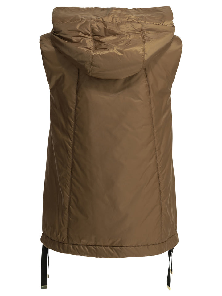 Max Mara The Cube Water-Repellent Sleeveless Jacket Jackets and Coats - Marrone | 785a67dd499363ceca3f21e113202c66532cdb1d