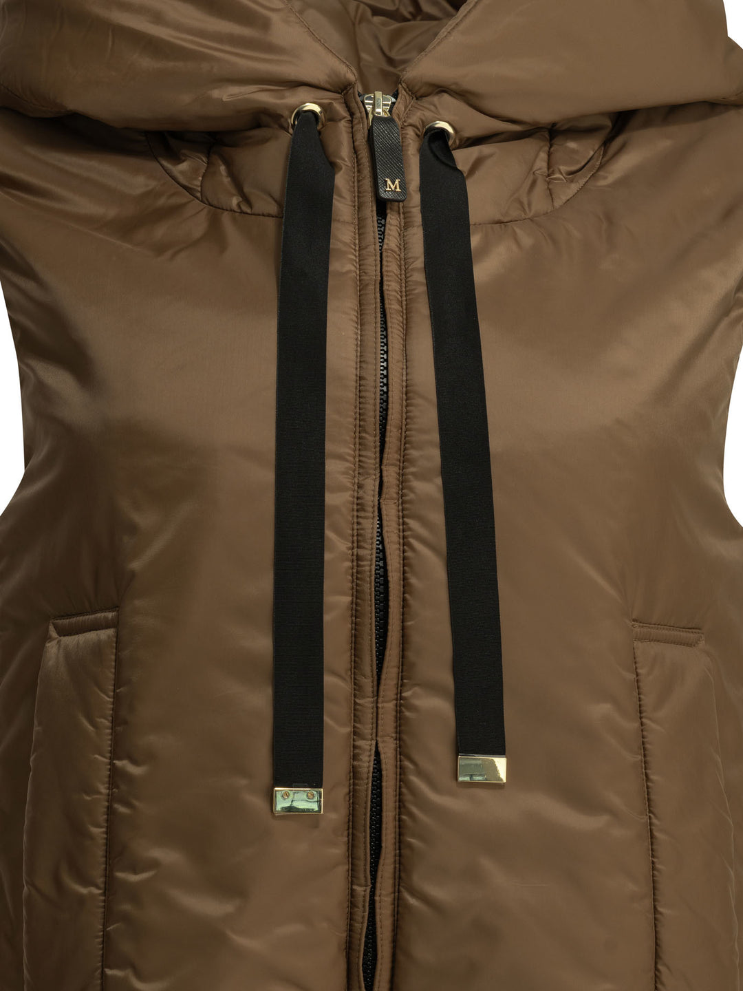 Max Mara The Cube Water-Repellent Sleeveless Jacket Jackets and Coats - Marrone | 2e3d0dcaf1a4ac982dd25041cdfb976f57ab4b8e