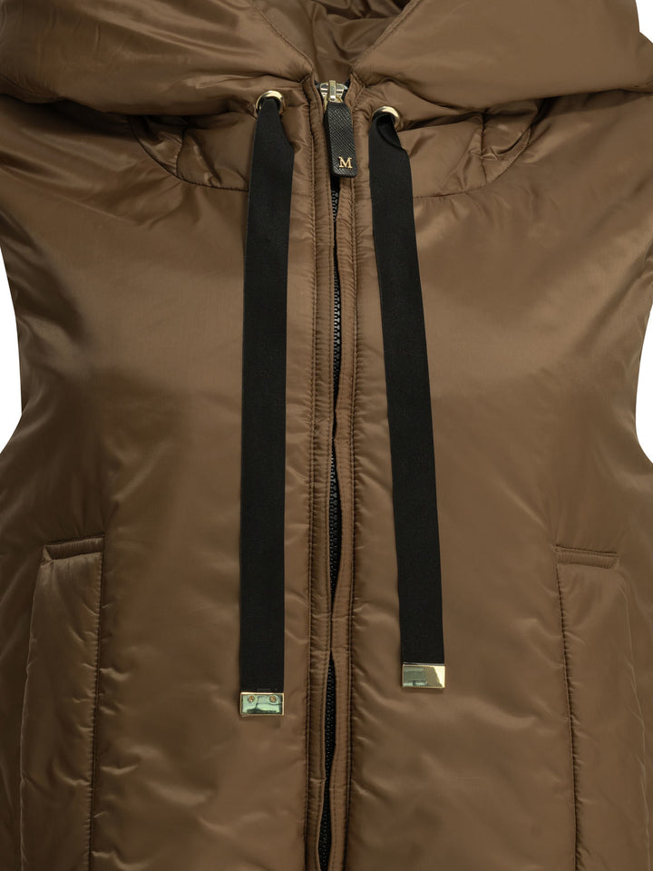 Max Mara The Cube Water-Repellent Sleeveless Jacket Jackets and Coats - Marrone | 2e3d0dcaf1a4ac982dd25041cdfb976f57ab4b8e
