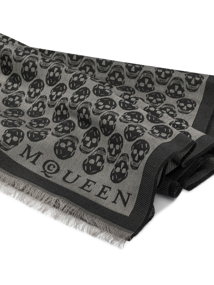 Mcqueen Scarves & Silk Scarves Sciarpe & Foulard - Grey | 8293dc57495d3341033a141fd27ab3654dc35cf1