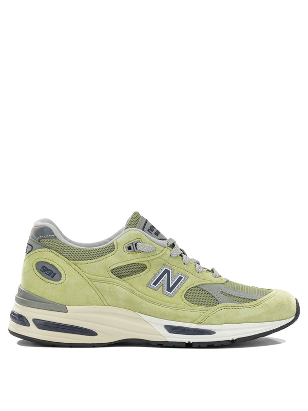 Made In Uk 991v2 Summer Brights Sneakers & Slip-On Verde