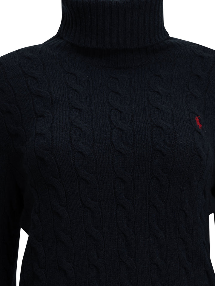 Polo Ralph Lauren Turtleneck Sweater With Logo Knitwear - Blu | 75aa6919369efb7a6b47f74bc2738e18829b31cc