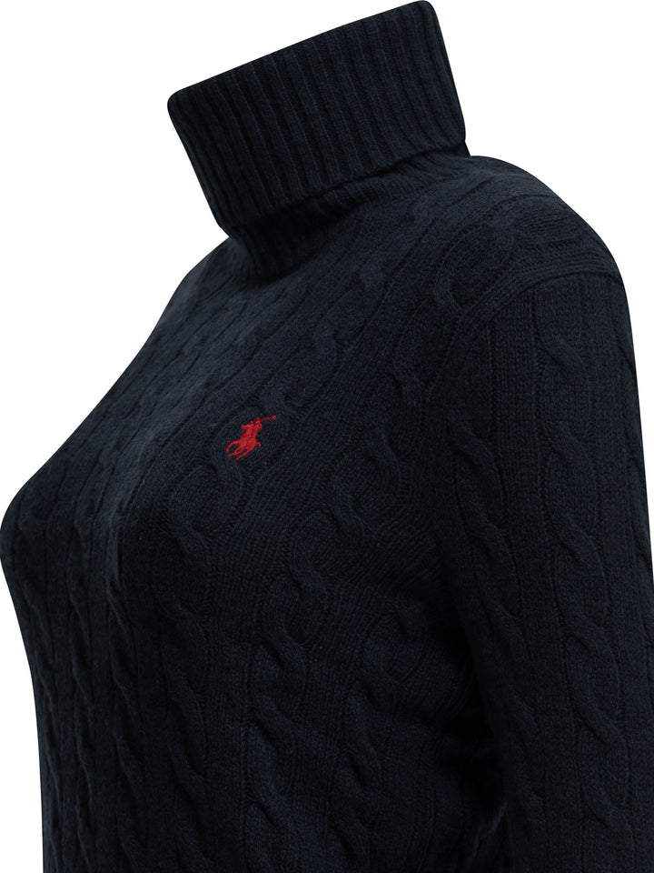 Polo Ralph Lauren Turtleneck Sweater With Logo Knitwear - Blu | 1ddf4f627b07c22b4ea77d3362386b993afaa1e5