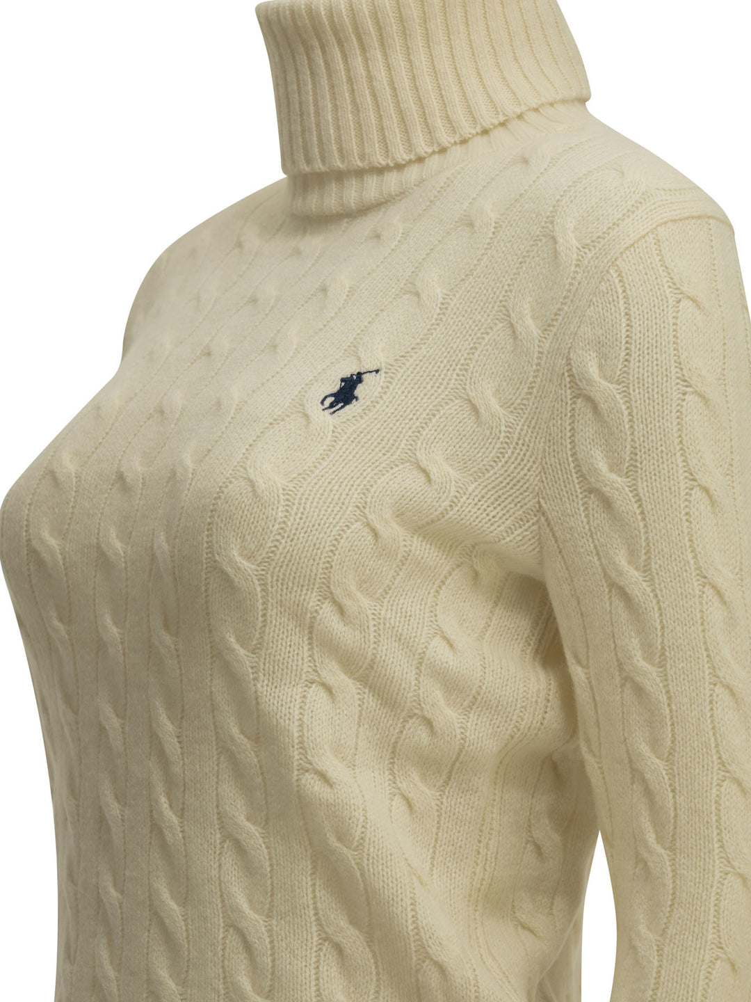 Polo Ralph Lauren Turtleneck Sweater With Logo Knitwear - Bianco | 626682a0a586891b8bad84de63988fe8237edc3a