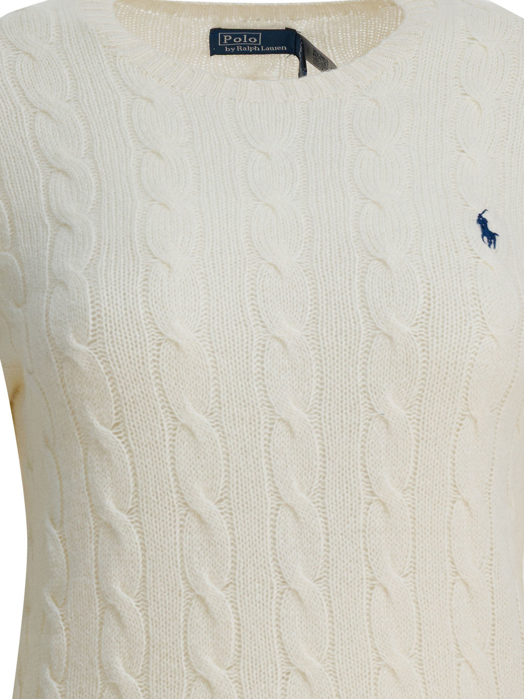 Polo Ralph Lauren Crewneck Sweater With Logo Knitwear - Bianco | 55e35507c1649df4c805b17ba8e9abc3584dcddb