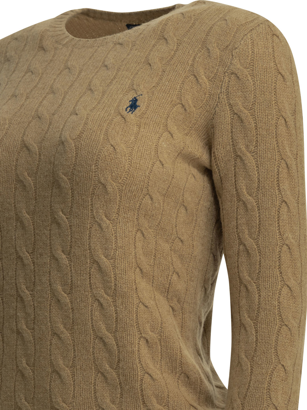 Polo Ralph Lauren Crew-Neck Sweater With Logo Knitwear - Beige | b51c5efd09d0d2da17a1ce019d39f4f4c0c27e8f